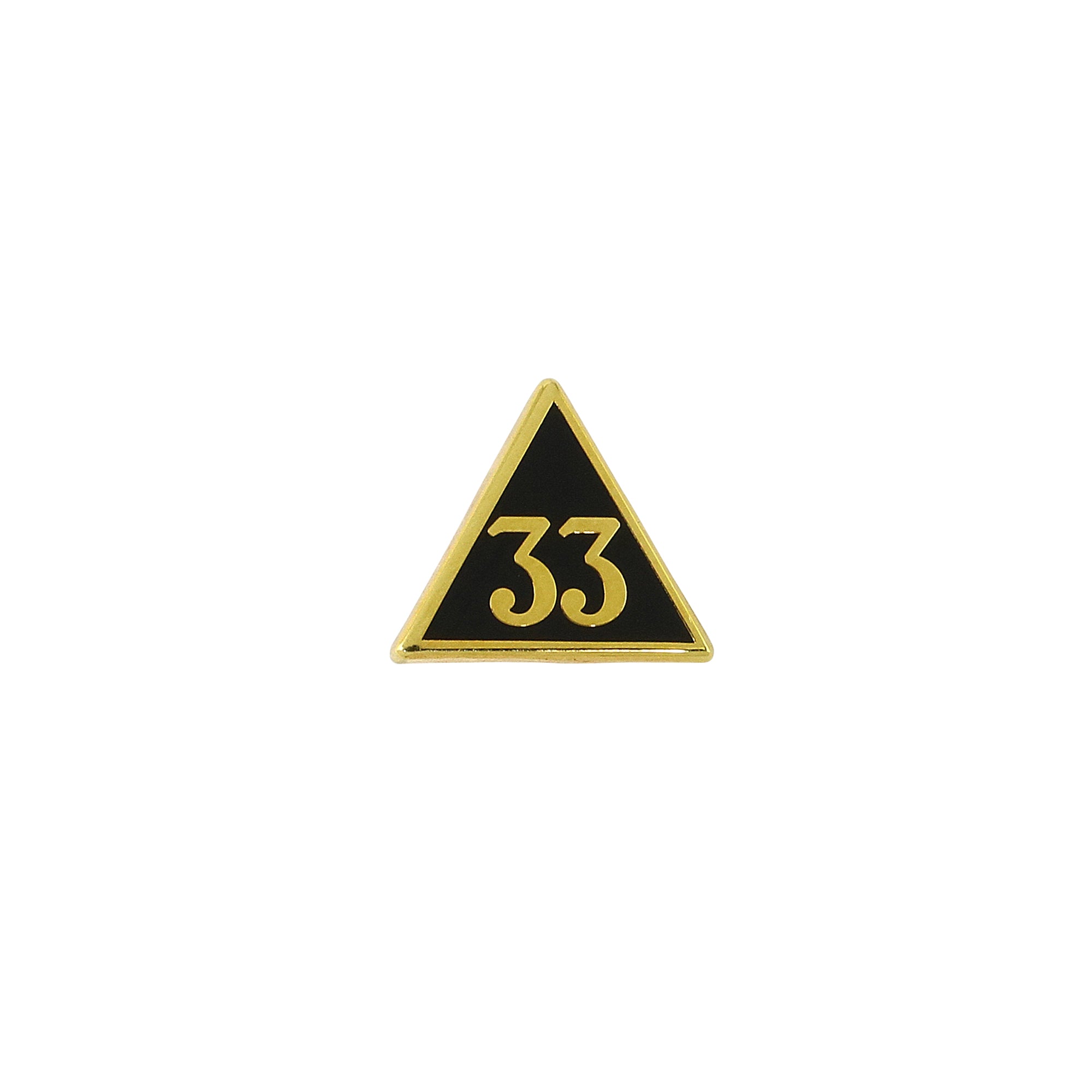 33rd Degree Triangle Lapel Pin