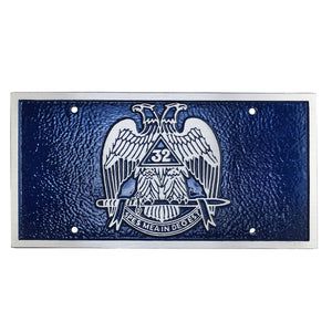 Scottish Rite License Plate