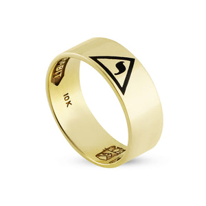 14th Degree Flat Emblem 5/16" Ring