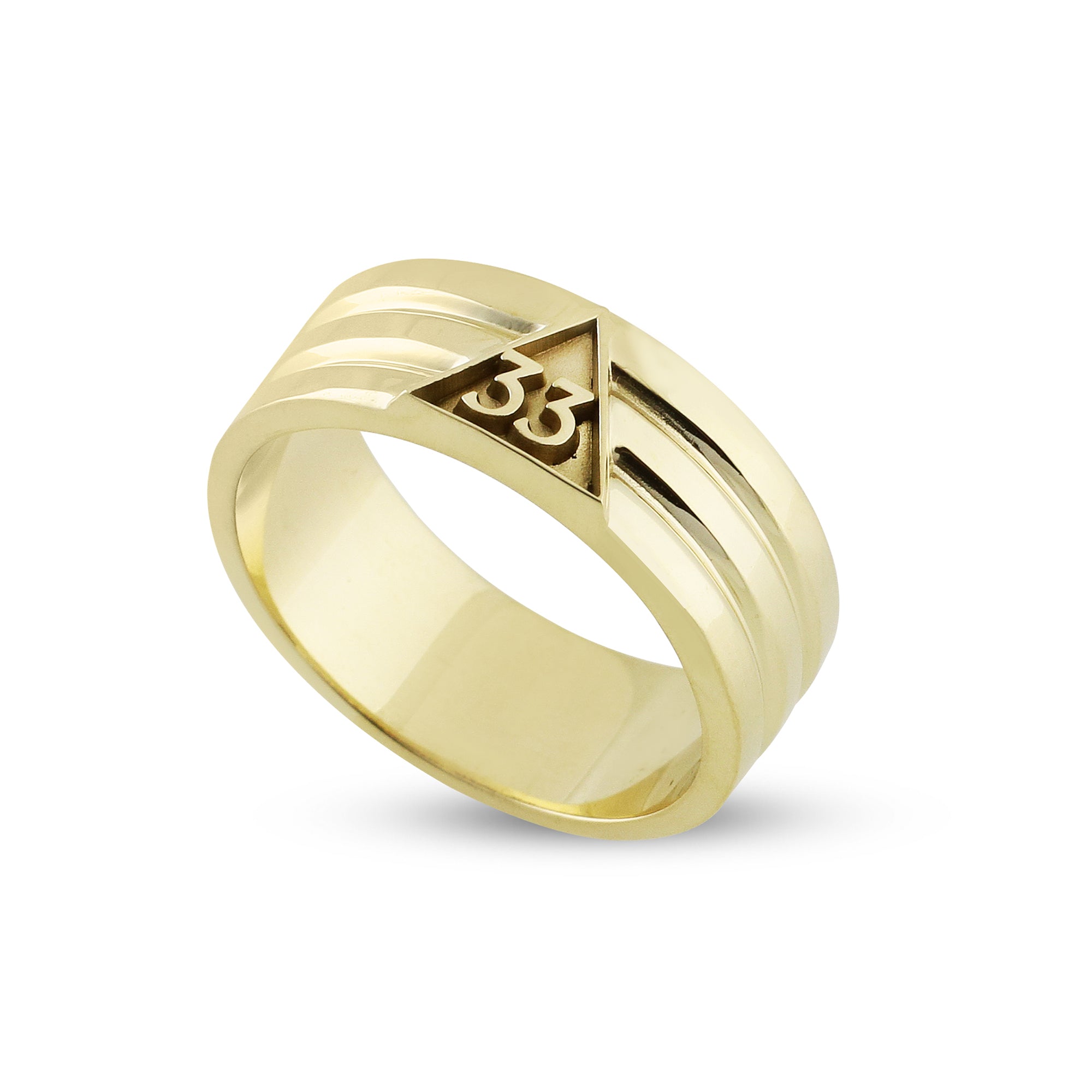 33rd Degree Ring without black enamel