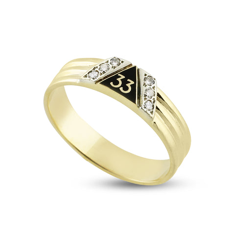 33rd Degree Lady's Mini Ring w/6 Diamonds