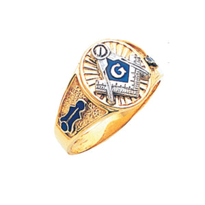 Blue Lodge Ring - MAS61381BL